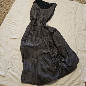 Elegant Gray Sleeveless Dress